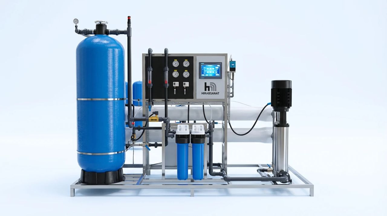 دستگاه تصفیه آب 100 متر مکعب - تصفیه آب صنعتی